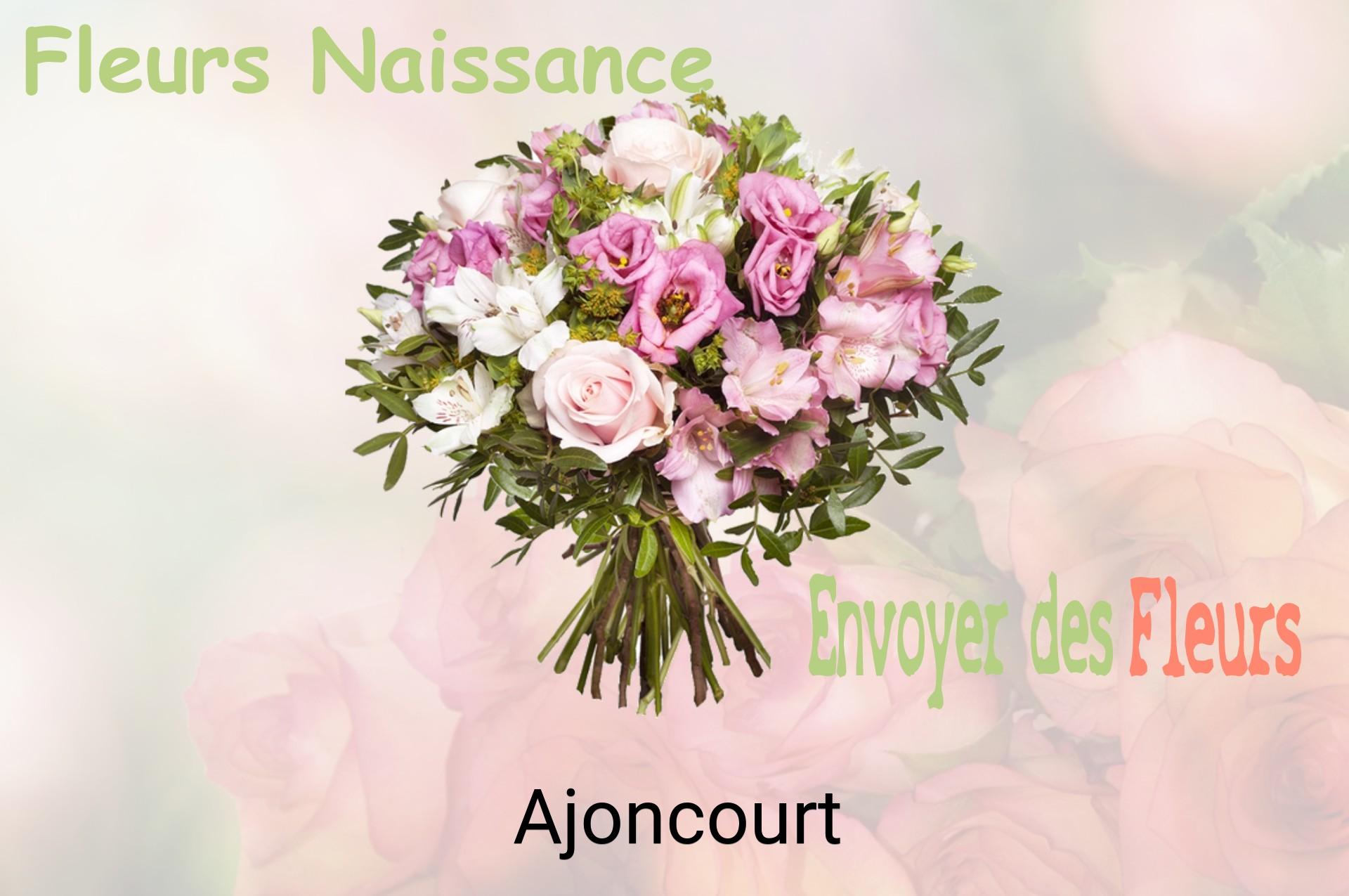 Bouquet de fleurs de naissance livré à Ajoncourt