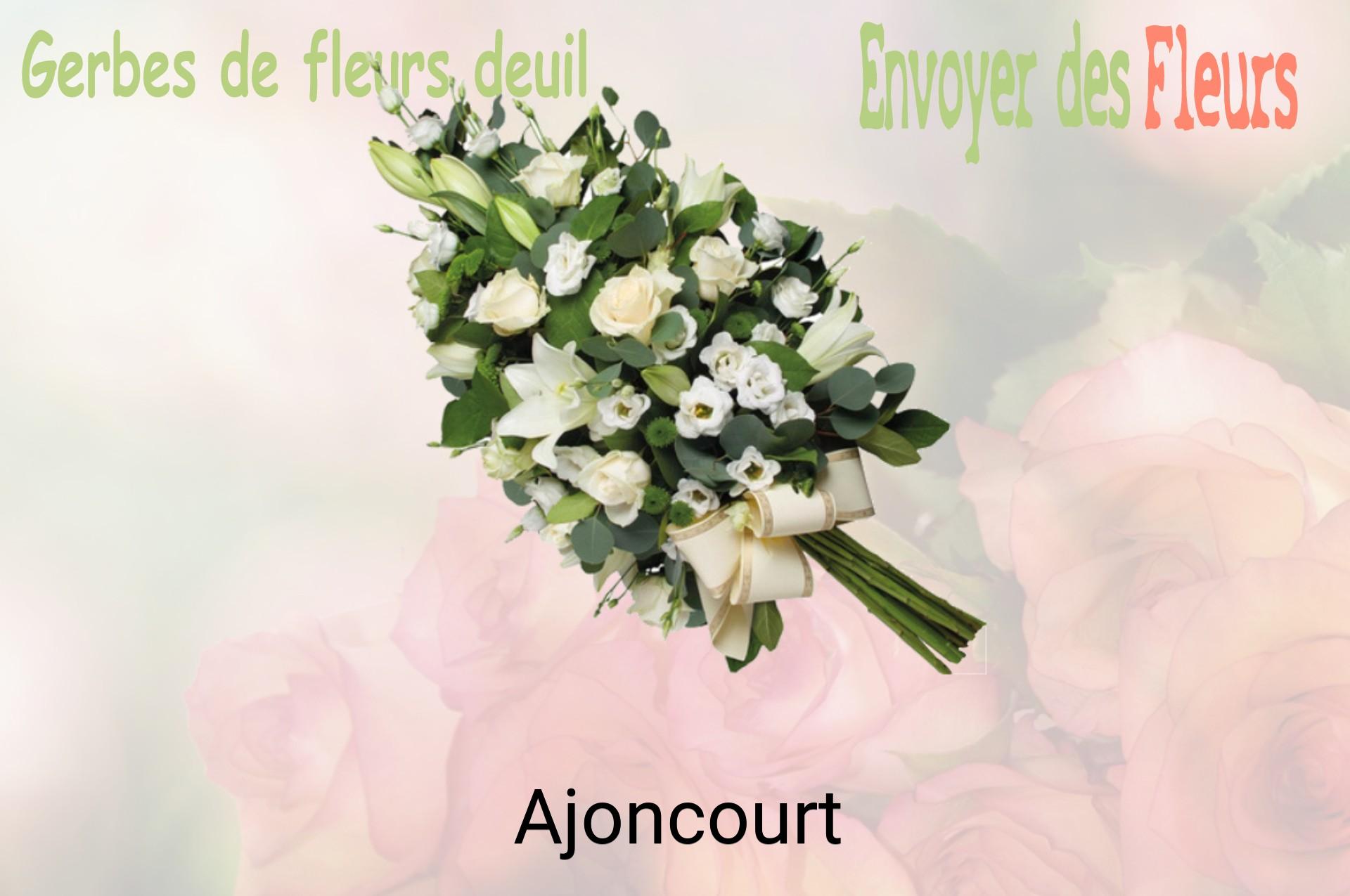 Gerbe de fleurs de deuil livrée à Ajoncourt